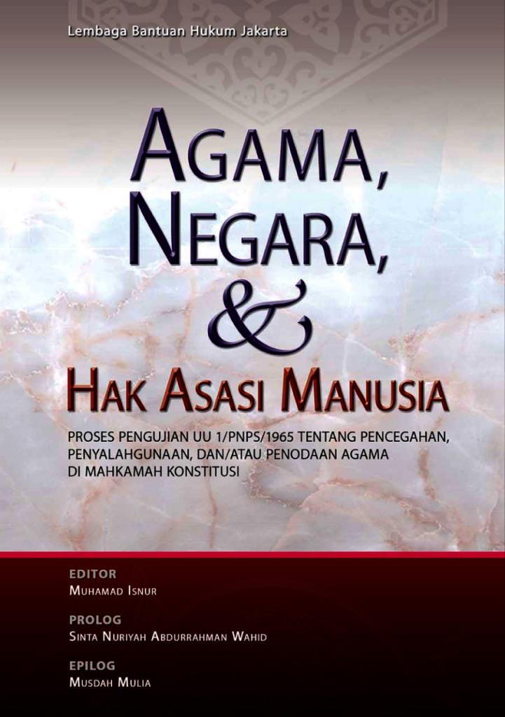 BUKU AGAMA NEGARA dan HAM